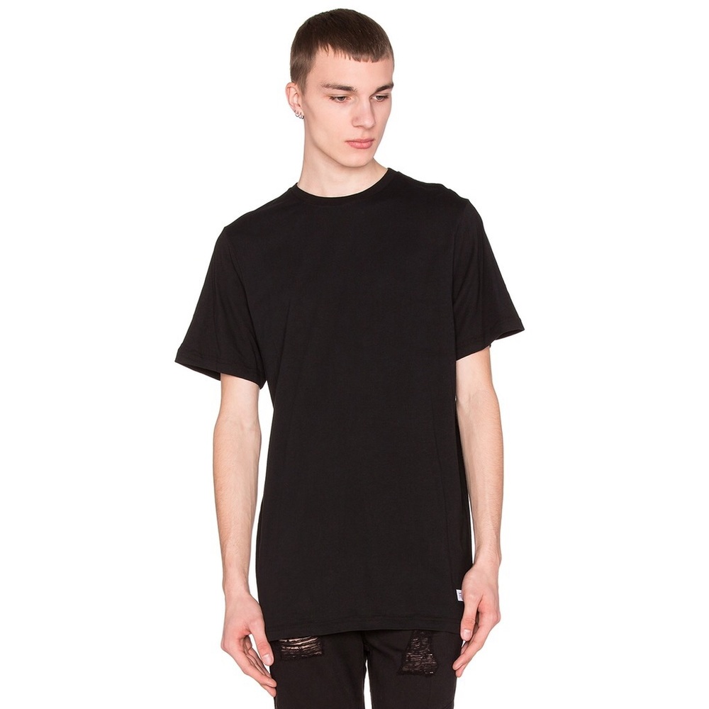 Stampd elongated tee navy